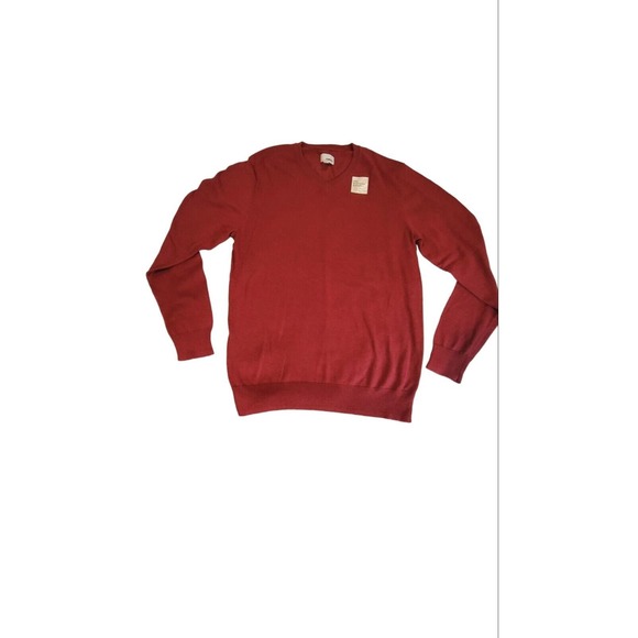 Sonoma The Everyday Sweater Light‎ Weight Med Pullover Cotton Dark Brick Red NWT - Picture 1 of 5